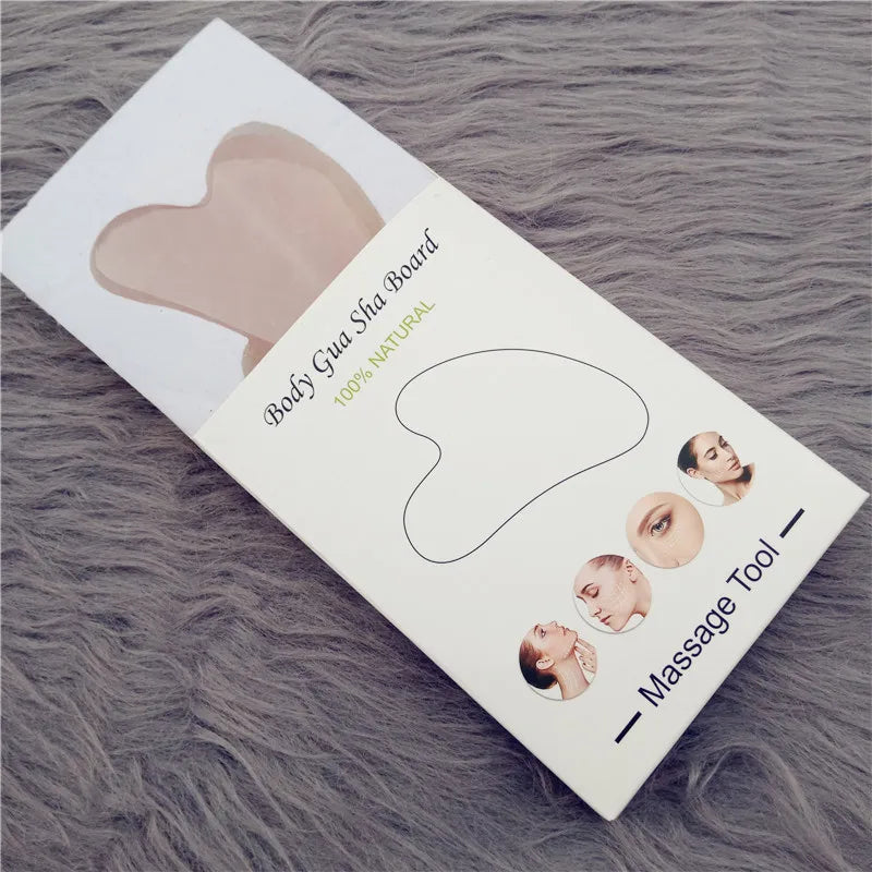 High-quality Quartz Jade Roller Massager For Face Body Anti-aging Natural Stone Guasha Scraper Massage tools