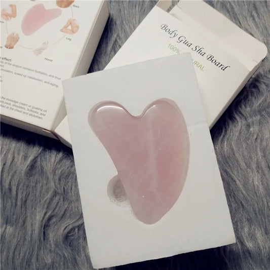 High-quality Quartz Jade Roller Massager For Face Body Anti-aging Natural Stone Guasha Scraper Massage tools