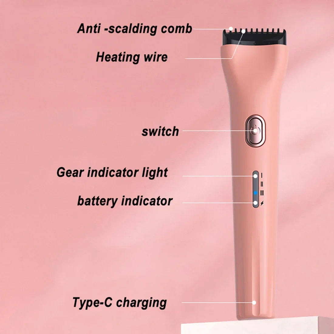 Portable 5D Heating Curling Electric Eyelash Curler 3 Modes Perm Eyelash Curler Heated Eyelash Grafting Long Lasting Makeup Tool