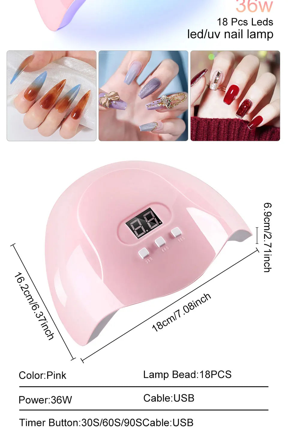 LIMEGIRL Gel Nail Polish Kit UV Soaking Gel Primer Polish Manicure Kit with UV LED Lamp Dryer Semi-Permanent Gel Varnish Kit