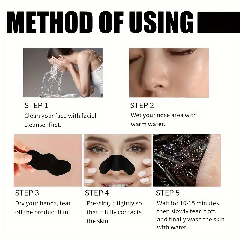 Blackhead Removal Nose Strips, Deep Cleansing And Refreshing Skin, Instantly Unclogs Pores, Nose Strips