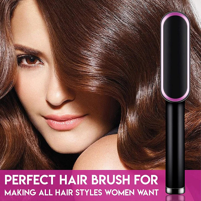 Professional Hair Comb Brush Beard Straightener Hair Straightener With Anti-Scald Feature Beard Straightener Comb