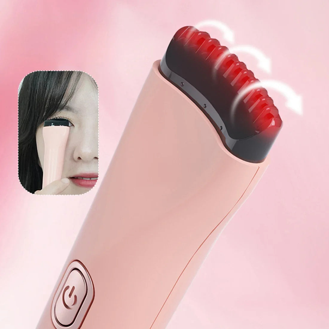 Portable 5D Heating Curling Electric Eyelash Curler 3 Modes Perm Eyelash Curler Heated Eyelash Grafting Long Lasting Makeup Tool