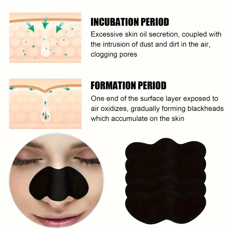 Blackhead Removal Nose Strips, Deep Cleansing And Refreshing Skin, Instantly Unclogs Pores, Nose Strips