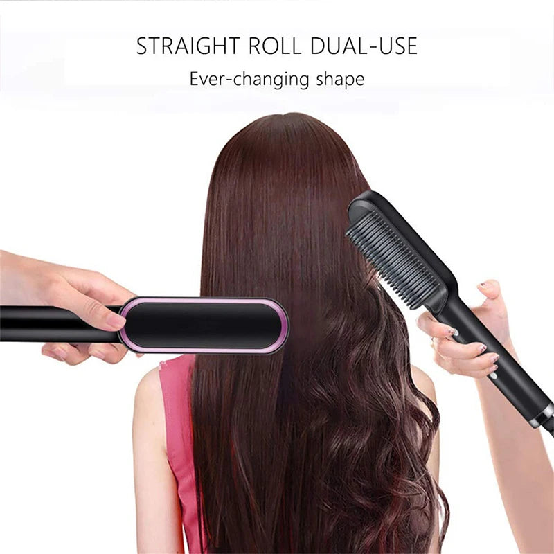 Professional Hair Comb Brush Beard Straightener Hair Straightener With Anti-Scald Feature Beard Straightener Comb