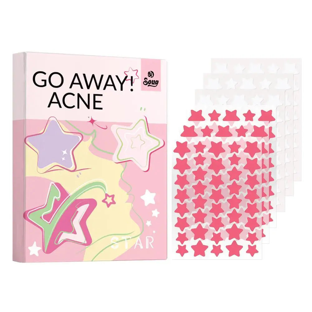 SOUG 240Pcs Cute Star Acne/Pimple Patch Acne Treatment Stickers Invisible Acne Stars Cover Face Spot Removal Pimple Skin Care