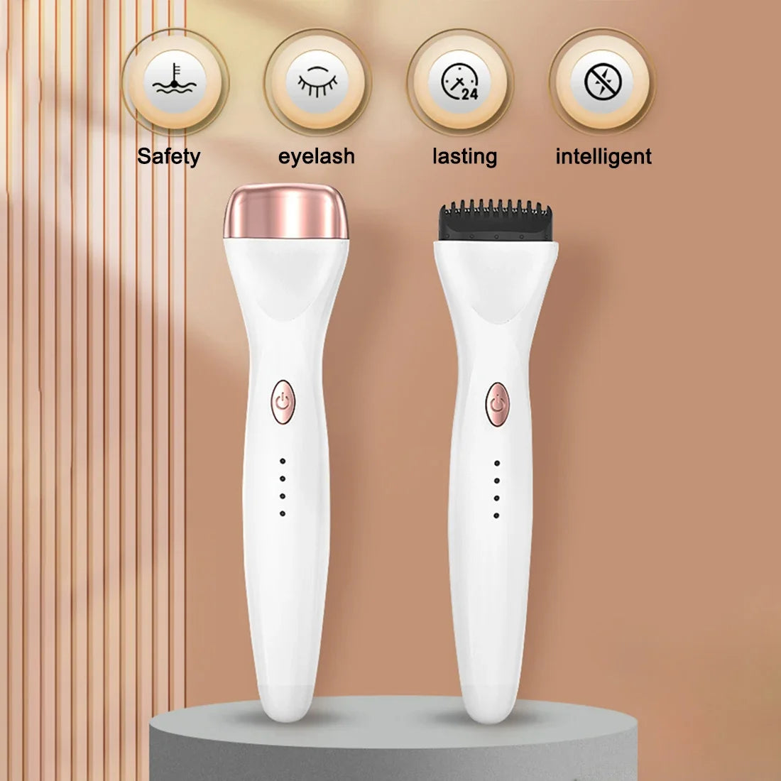 Portable 5D Heating Curling Electric Eyelash Curler 3 Modes Perm Eyelash Curler Heated Eyelash Grafting Long Lasting Makeup Tool